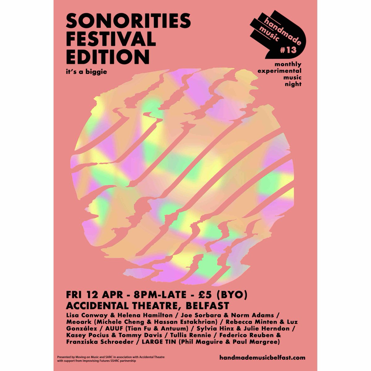 🌟 Featured Event: Handmade Music #13 🎶

A festival within the festival 🎉 Handmade Music returns to Sonorities with a special extended edition. 

Short sets, time to chat, space to move. Get your tickets now in the bio before they are all gone!  £5 🎫, BYO🔥