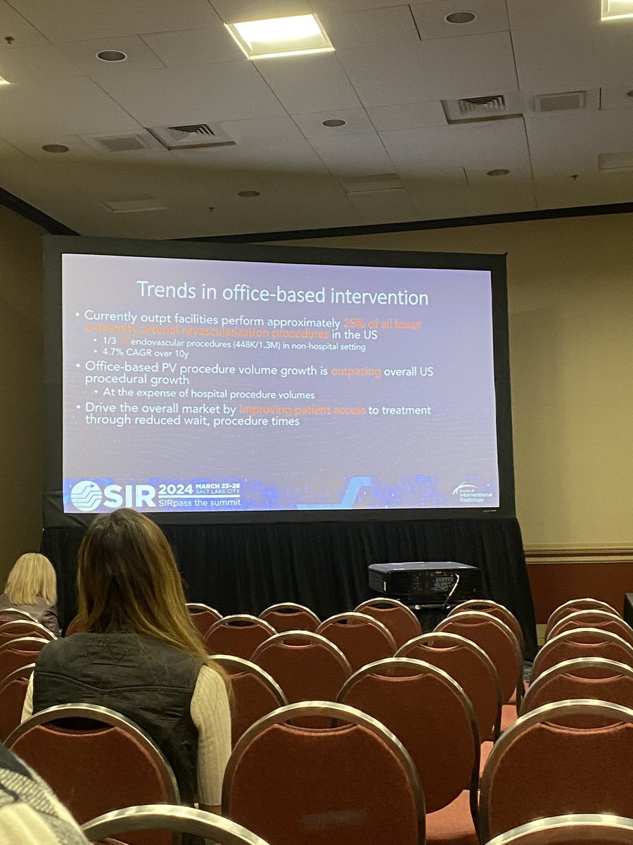“We’re improving patient access, they are being seen sooner. As the volume shifts to OBL treatment this will be a double-edged sword. We must ensure this is done in a cost-effective manner.” @bretwiechmann makes a case for non-hospital treatment of #CLTI #SIR24SLC