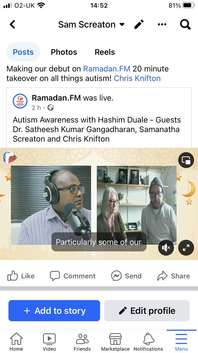 Myself and colleague Dr Chris Knifton talked about all things autism on Radio Ramadan today. Helping to raise awareness @dmu_ldmhnursing @DMU_Nur_Mid