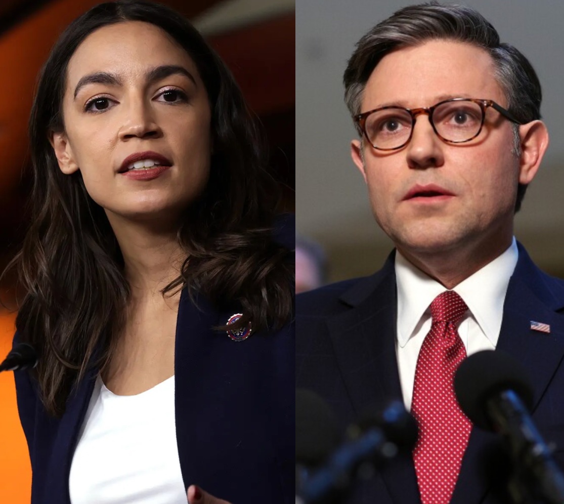 BREAKING: Star Congresswoman Alexandria Ocasio-Cortez brings down the hammer and announces that Democrats will not save MAGA Speaker Mike Johnson 'for free' after Marjorie Taylor Greene filed to oust him. This is how you exploit Republican chaos... 'I think that Democrats, we