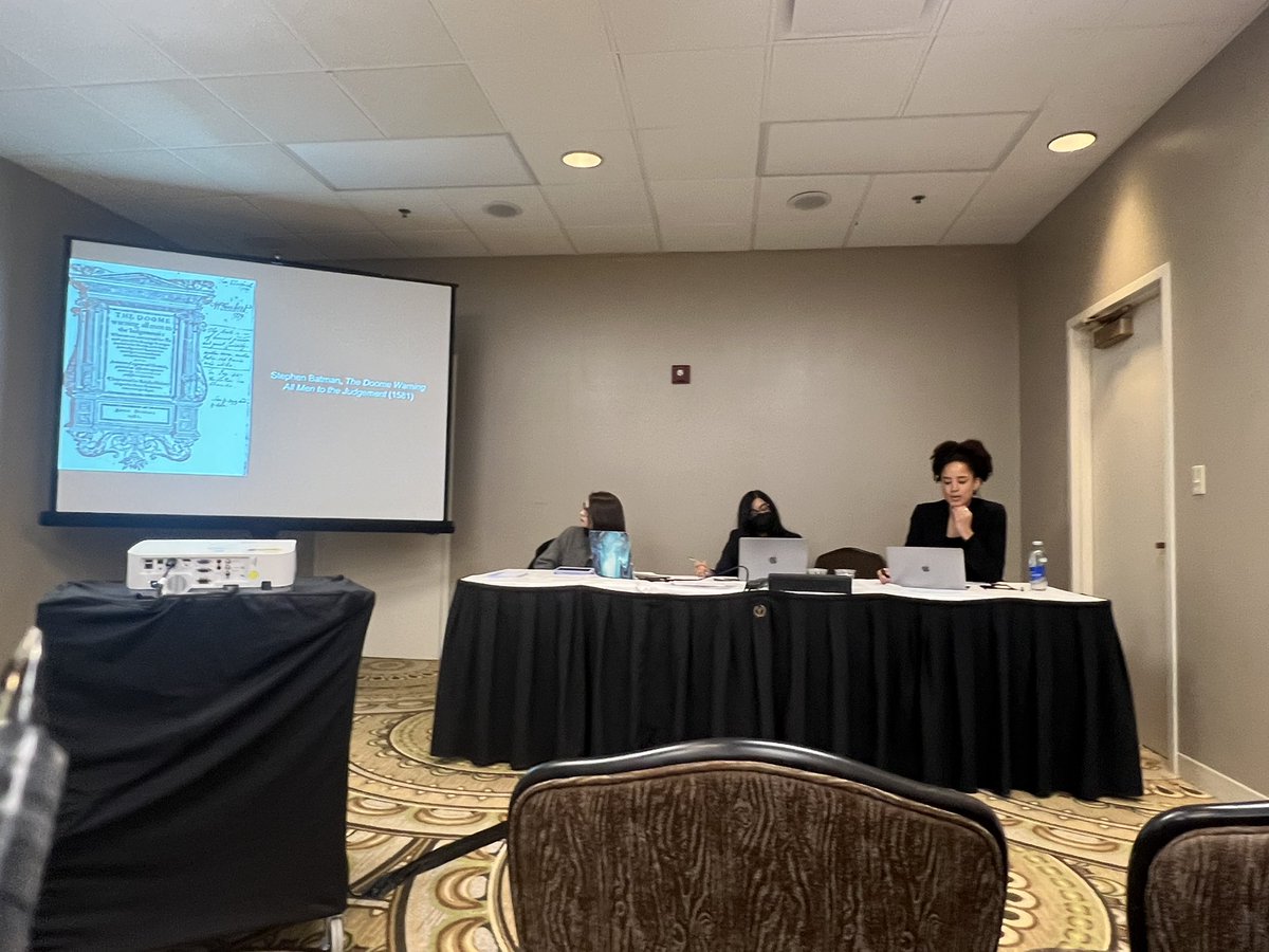 Action shots from two #RenSA2024 panels organised by @elicumings on Religion and the Making of Race. Still reflecting on soteriology, temporality, futuricity, spiritual sufficiency and intersections between performance/faith/breath/acoustics/disease as animating forces