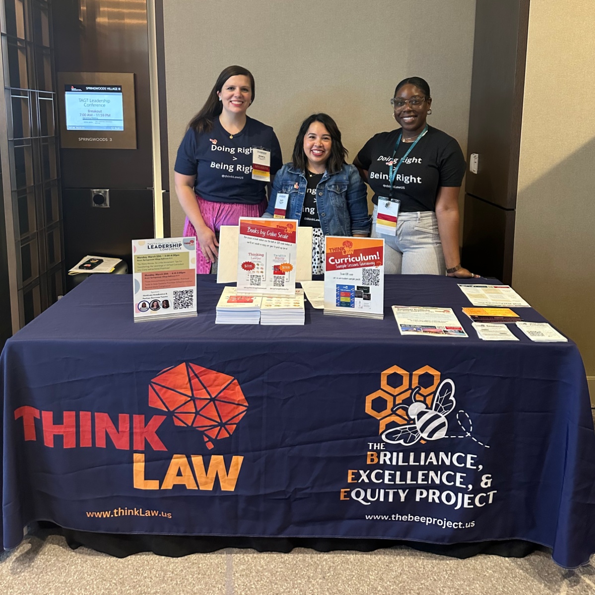Good morning, @TXGifted! Come find Jessica, Gaby, and Tabitha at the thinkLaw booth and be sure to check out their sessions this afternoon at 3:00 and 4:15 p.m. for some professional learning.