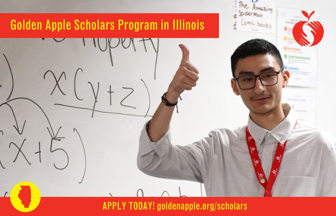 🎓🍏 Your path to teaching excellence starts with the Golden Apple Scholars Program in Illinois. Don't miss out on the chance to receive up to $23,000 in financial assistance and become an educator who shapes the future: bit.ly/3SpbrTG