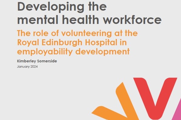 Some key findings from our new report published in partnership with @VolunteerEdi found '71% of respondents reported it helped with their career development and 74% went on to secure employment in mental health or health and social care'. View the report tinyurl.com/28devuau