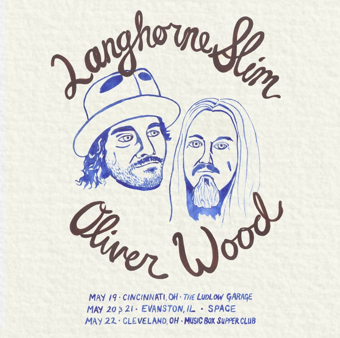 So excited to announce that I’ll be joining forces with my dear friend @LanghorneSlim for a co-headline tour this May! Early access to artist presale tickets starts tomorrow with code ‘LSOW24’ - general onsale Thursday 3/28! 💙💙💙 #langhorneslim #oliverwood #liveontour