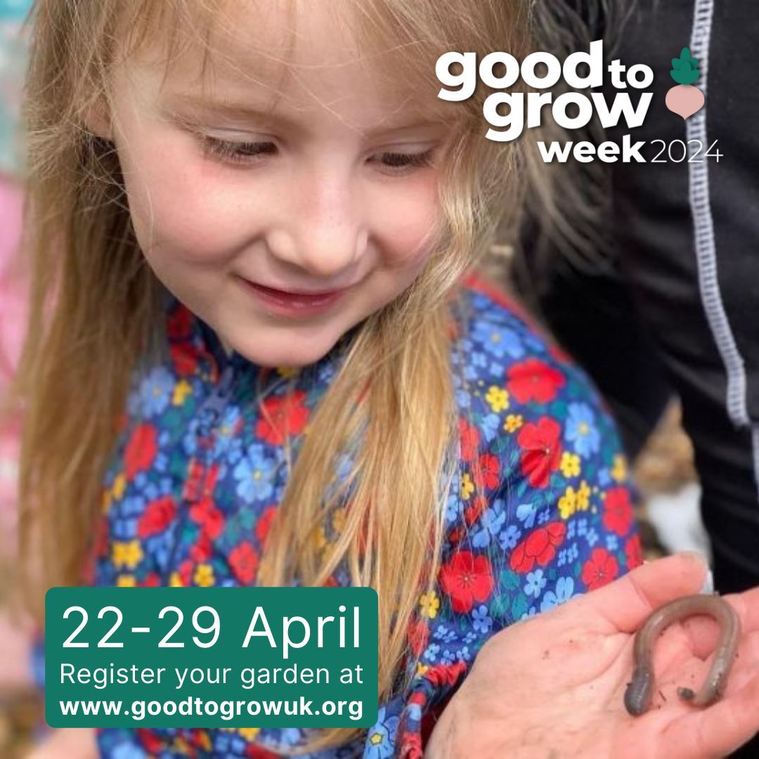 Help us celebrate the new growing season by signing up to take part in #GoodToGrow week in April. You could open your garden up to the public or host an activity day. Once registered, you will have access to guides full of event ideas to get the whole community involved!