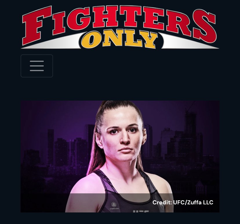 Start your week off right by going to @FightersOnly, subscribing, and reading my profile on @blanchfield_mma ahead of her main event turn in Atlantic City on Saturday. @ko_reps #UFC #UFCAtlanticCity #MMA