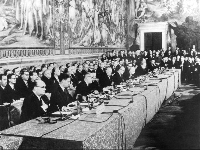 Aujourd’hui, nous célébrons les 67 ans du traité de Rome. En 1957, 6 pays posaient les bases de l’Union européenne et s’engageaient pour une paix durable sur notre continent. Cet engagement résonne avec force aujourd’hui et doit continuer à guider notre action.