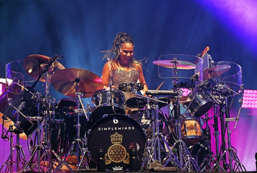 Chuffed to be a @britishdrumco artist. REPOST - Here’s our new artist Cherisse Osei, currently on tour with Simple Minds, with her amazing Legend Series Ravenglass kit. Simple Minds are currently at the start of a six month European Tour.