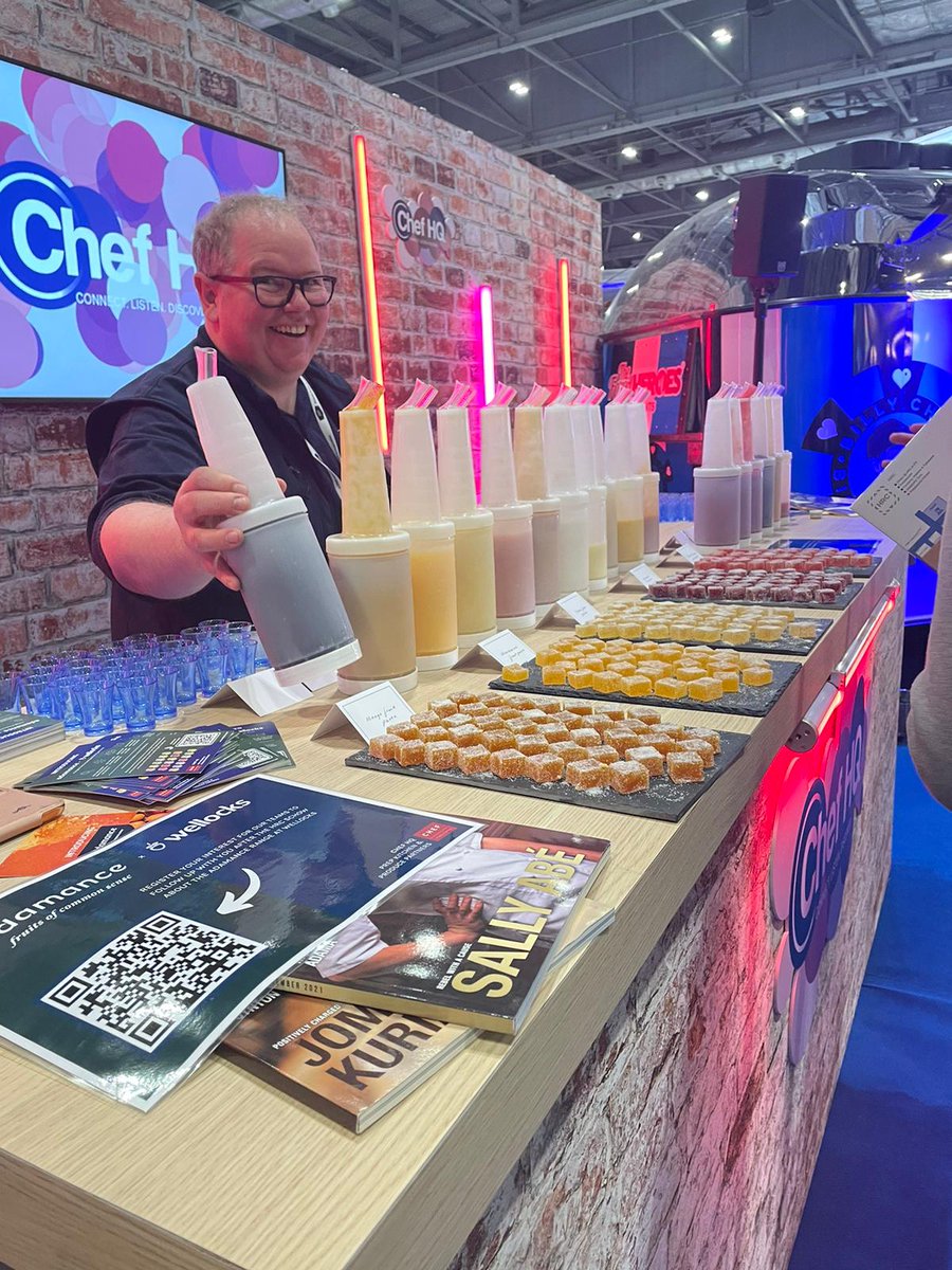 A brilliant first day at @HRC_Event at the @chefpublishing Chef HQ! If you haven't already visited us, come and find us at Stand H351 where our team are showcasing tasters of the Adamance range which has now launched with Wellocks, exclusively in the UK!