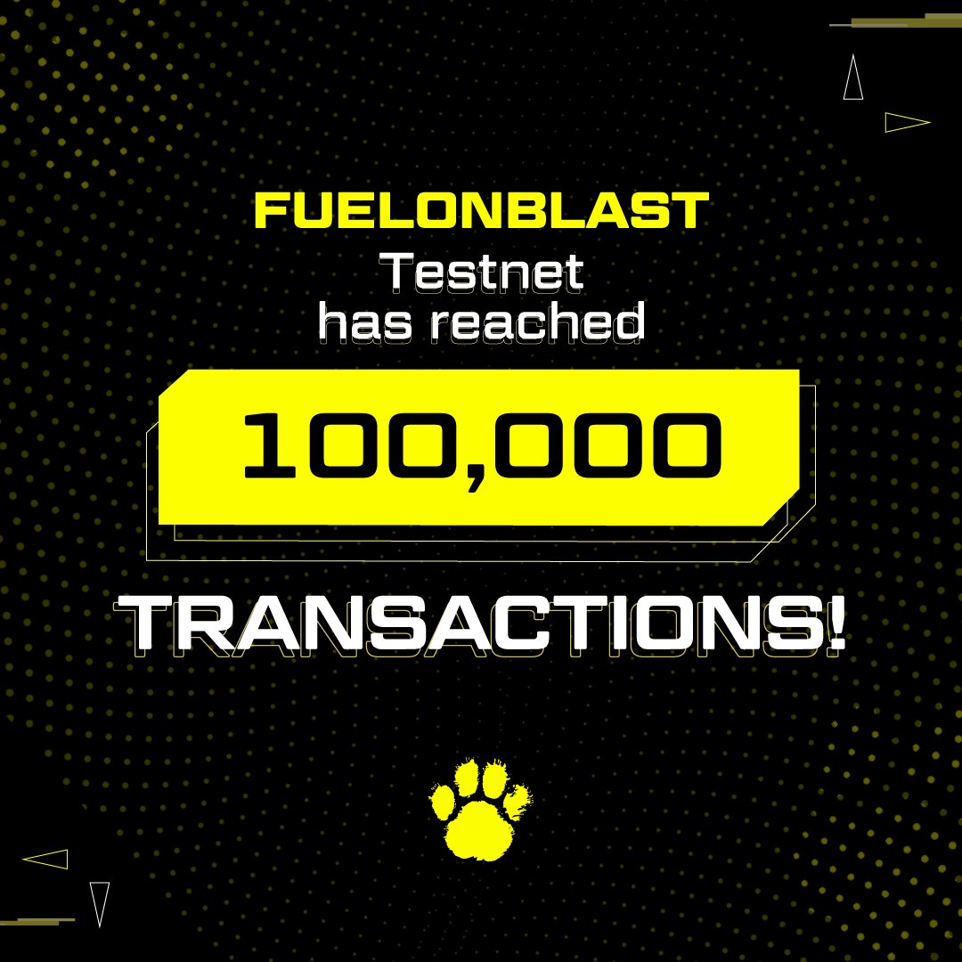$PAWS fam went hard and smashed through 100,000 testnet transactions already?