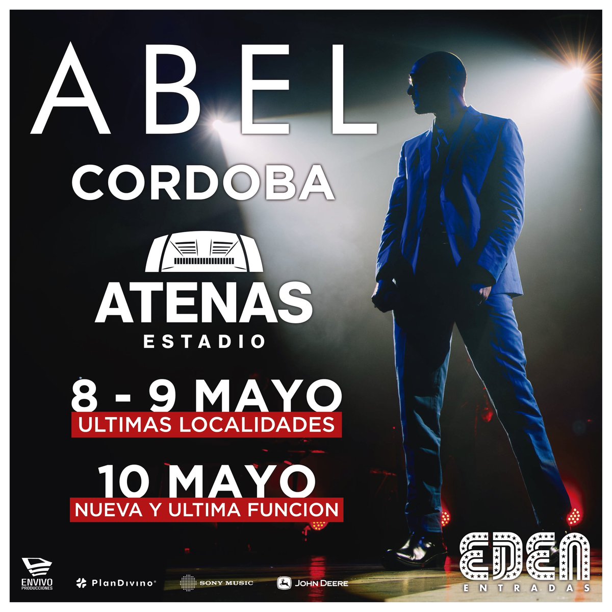 abelpintosart's tweet photo. ¡Atencion Córdoba! 🔥
ÚLTIMAS LOCALIDADES: 8 y 9 de mayo | 🎫 disponibles
NUEVA Y ÚLTIMA FUNCIÓN: Viernes 10 de mayo | 🎫 a partir de mañana 12 hs
Web y físico👉🏻@edenentradas
#siempredimosunavueltamas #abelpintos #nosvemosenlamusica #ultimaslocalidades #nuevafuncion https://t.co/XxFiGOmWiP