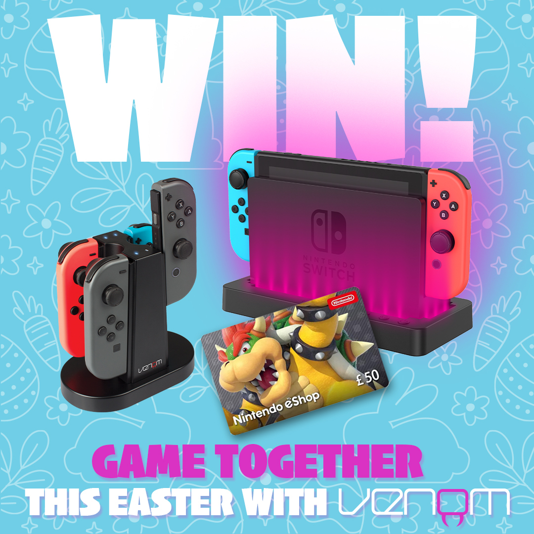 Be in for a chance to #WIN a Venom Nintendo Switch Accessories bundle INCLUDING a £50 Nintendo eShop voucher 🐰 Like this post 🐰 Follow Us 🐰 Tag a friend **CONSOLE/JOYCONS NOT INCLUDED** Winner to be selected Thursday 28th March . . #Giveaway #Win #Nintendo