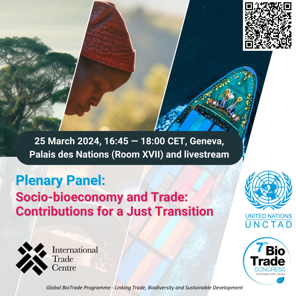 Coming up next @UNCTAD's 7th BioTrade Congress: Watch the plenary session on 'Social Bioeconomy and Trade: Contributions for a Just Transition' organised by the @ITCnews. Register here: bit.ly/BioTrade-Congr… #BioTrade #BiodiversityPlan #Biodiversity #Trade