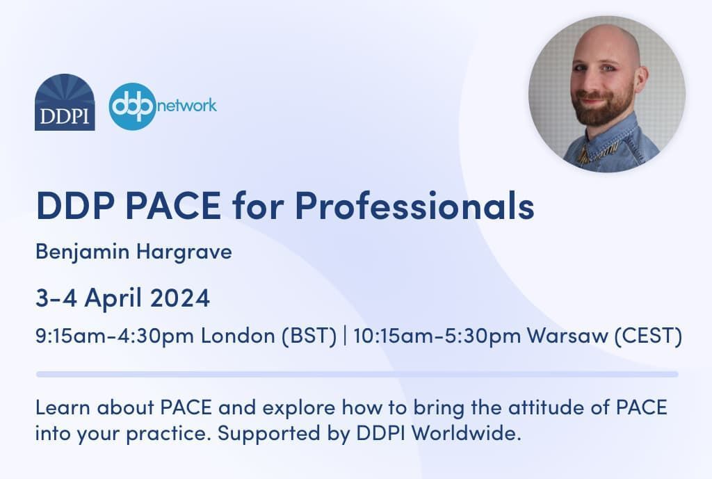 Don't miss our online DDP PACE for Professionals training next week! Book now on our website 👉 buff.ly/3TR7RSE 🗓️ April 3-4 | 🕑 9:15am-4:30pm BST | 10:15am-5:30pm CEST | 📍Online #PACE