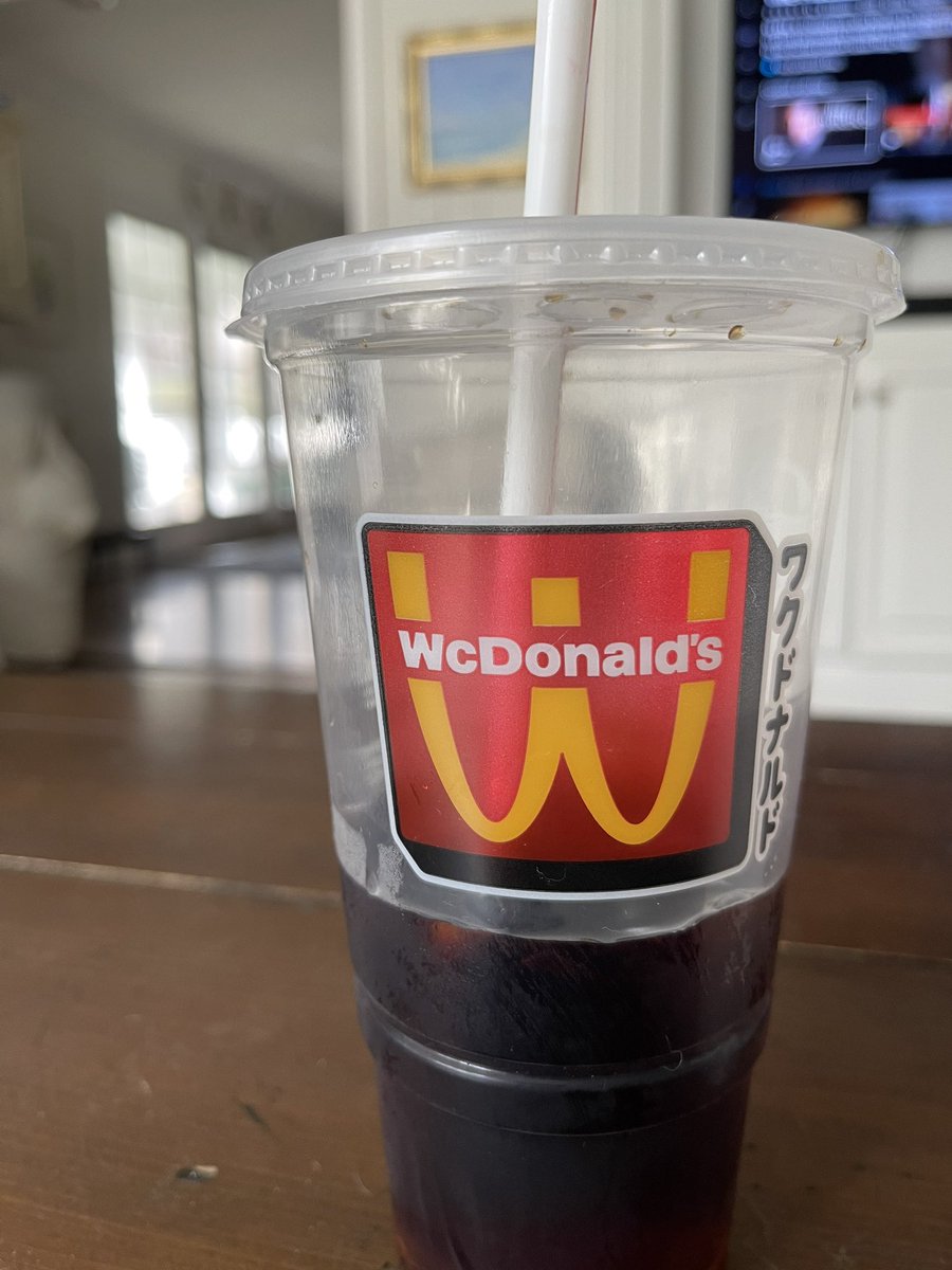 funnyfries's tweet photo. The upside down “M,”  are they in dire danger or grave distress? If someone has tampered with the Diet Coke machine I’m suiting up! https://t.co/GsByimdnEJ