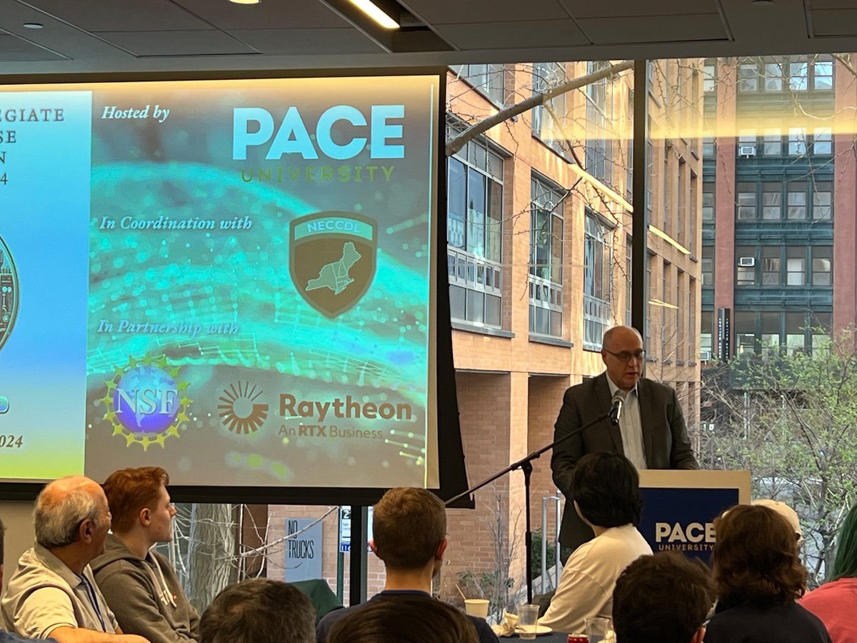 NECCDL / NECCDC (@neccdl) on Twitter photo #NECCDC 2024 Keynote Dr Jonathan Hill, Dean, Seidenberg School of Computer Science and Information Systems <a href="/PaceUniversity/">Pace University</a> - Host & Platinum Sponsor about need for ROI, #cybersecurity #infosecurity and the future #NECCDC 2024 Keynote Dr Jonathan Hill, Dean, Seidenberg School of Computer Science and Information Systems <a href="/PaceUniversity/">Pace University</a> - Host & Platinum Sponsor about need for ROI, #cybersecurity #infosecurity and the future