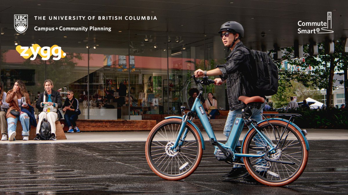 E-bike to campus! UBC has partnered with Zygg e-bikes to provide UBC staff and faculty, and with a free one-week e-bike trial. Available to students in the Fall! 🚲 Learn more: planning.ubc.ca/e-bike @UBC @ubcrec @ridezygg