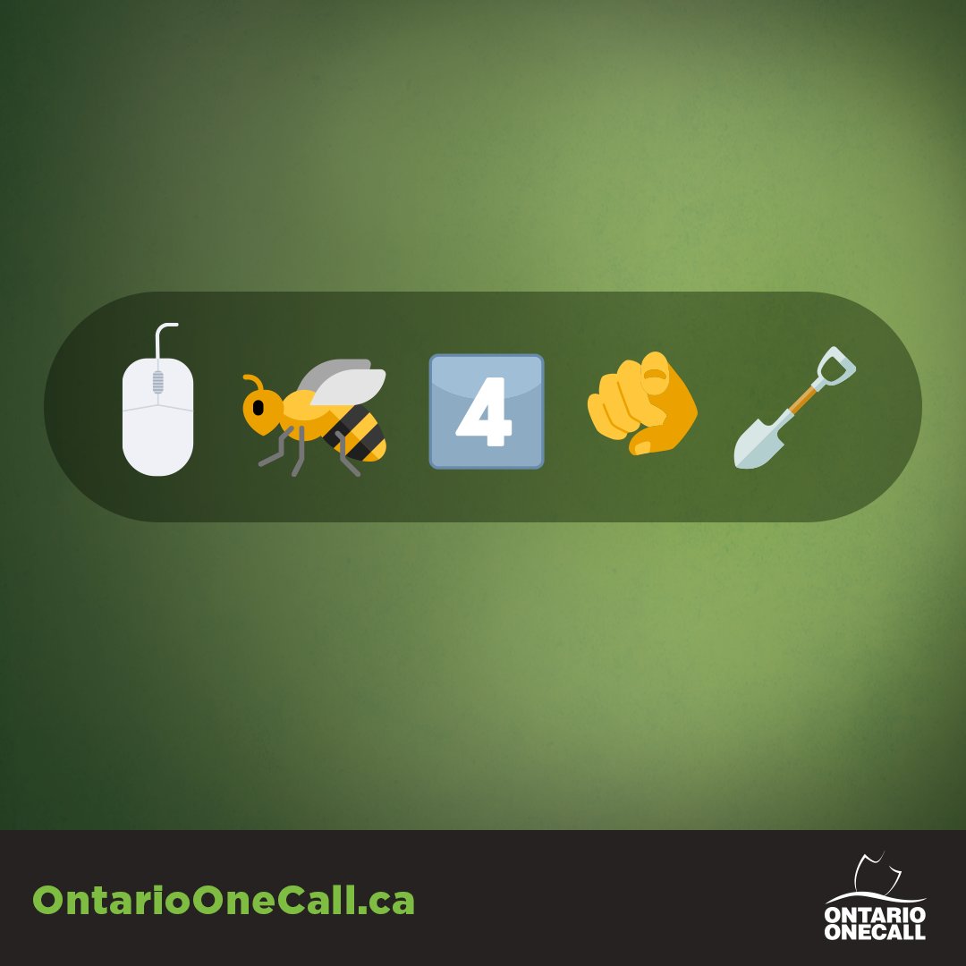 Ready to dig into your next project? Don't forget to "Click Before You Dig"! 

Ontario One Call is here to help keep you safe before you break ground. Safety first, every time! #ClickBeforeYouDig
