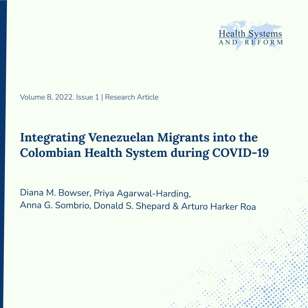 Explore research by Diana M. Bowser and colleagues examining the integration of Venezuelan migrants into Colombia's health system during COVID-19's first wave! 🇨🇴 🏥 

Their findings reveal big disparities despite positive existing policies. Read more: bit.ly/48OUFlK