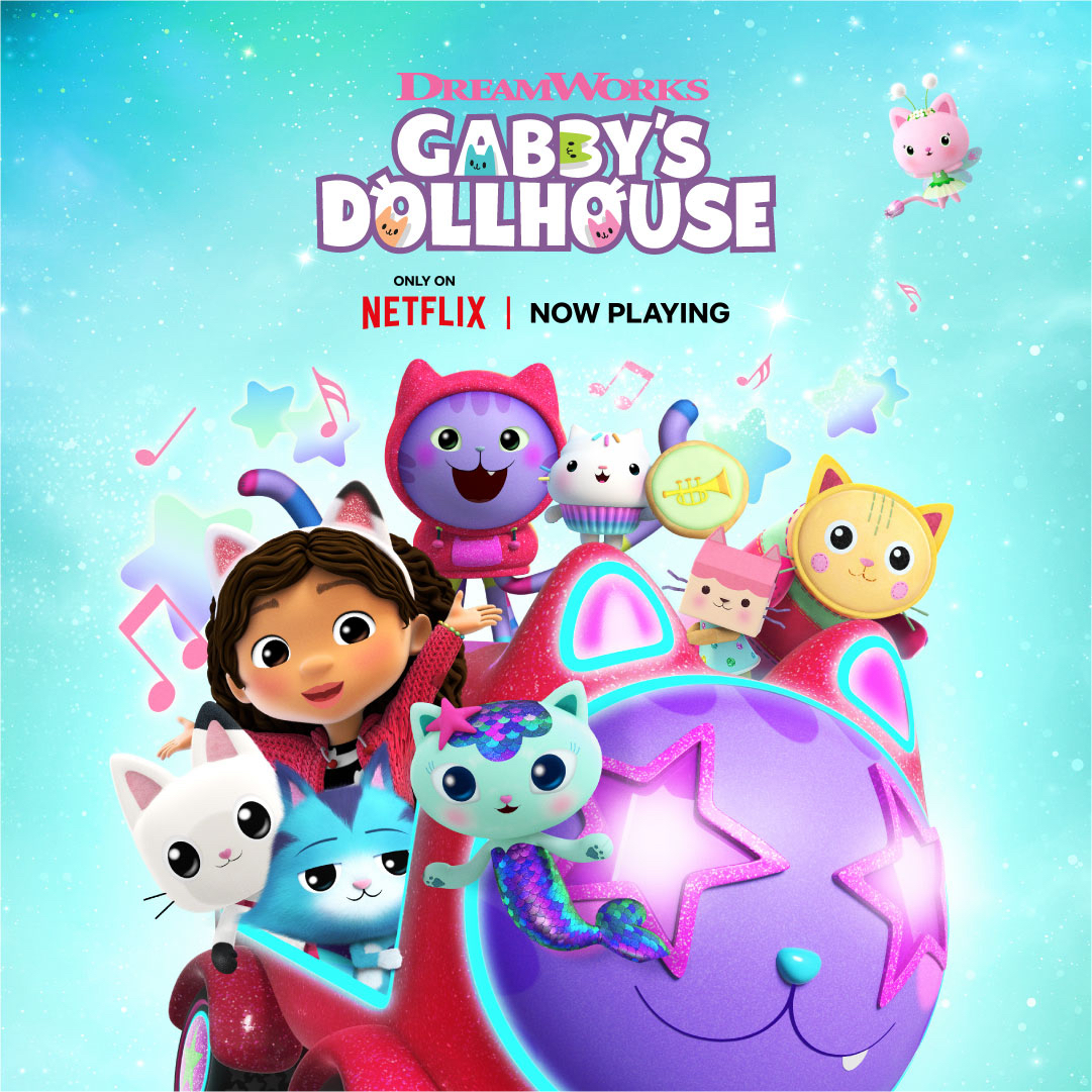 Climb aboard the Party Bus for the most boogie-riffic episodes ever! 🎶😸 An all-new season of #GabbysDollhouse is now playing on @netflix!