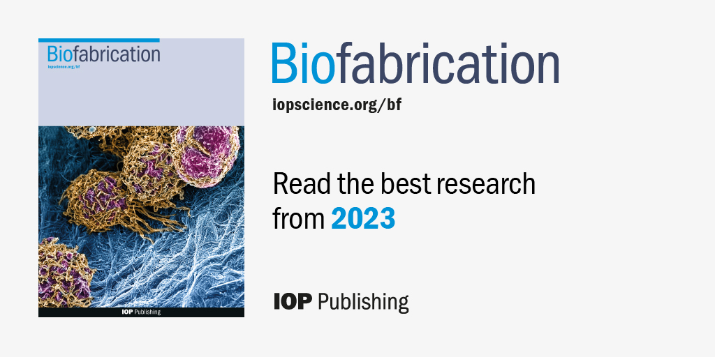 🔔Read the best of #Biofabrication🔔 Find out more about cutting-edge #bioprinting in 'Suspension bath bioprinting and maturation of anisotropic meniscal constructs'. Discover 👉ow.ly/Ofkp50QVCu8