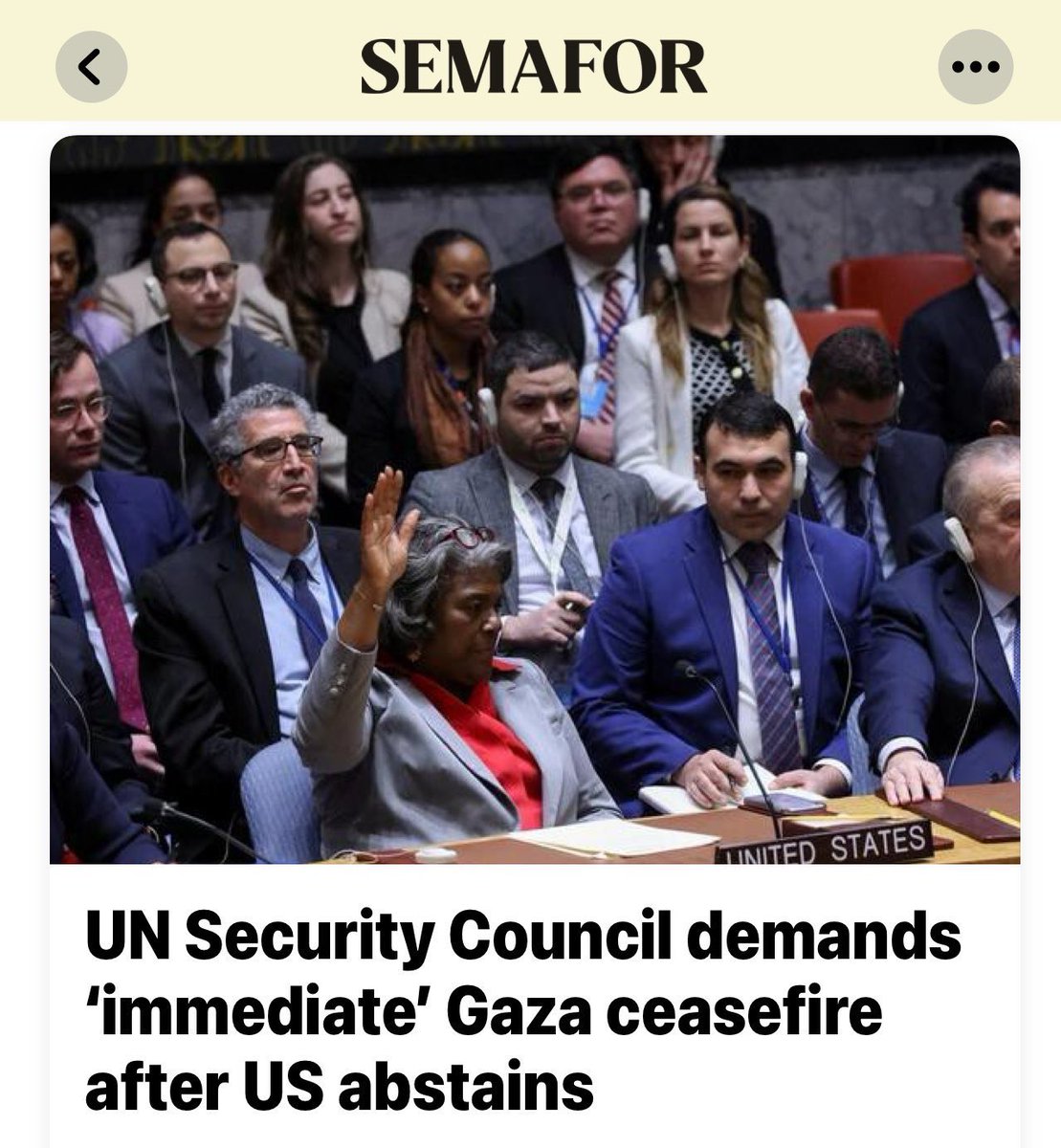 It’s appalling the U.S. allowed passage of a resolution that fails to condemn Hamas. The UN has always been unwilling to condemn this group of terrorists, cowards and rapists. We must stand with Israel and stop pandering to the political fringe or Hamas apologists.