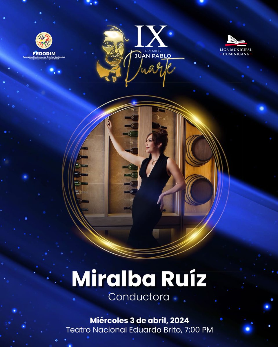 La IX edición  #𝗣𝗿𝗲𝗺𝗶𝗼JP𝗗𝘂𝗮𝗿𝘁𝗲 se ilumina con la presencia de la destacada comunicadora 𝗠𝗶𝗿𝗮𝗹𝗯𝗮 𝗥𝘂íz, voz de la excelencia dominicana. Con su trayectoria impecable, <a href="/Miralba/">Miralba Ruiz</a> teaaporta su carisma y profesionalismo a una gala que promete ser inolvidable.