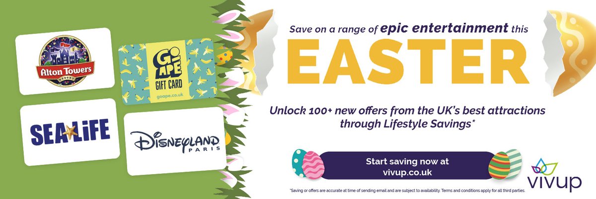 Have a cracking Easter with your egg-citing employee benefits! However you choose to spend your Easter, register today to discover a basketful of benefits built to support your mental, physical, and financial wellbeing this spring & beyond Go to: vivupbenefits.co.uk for more!