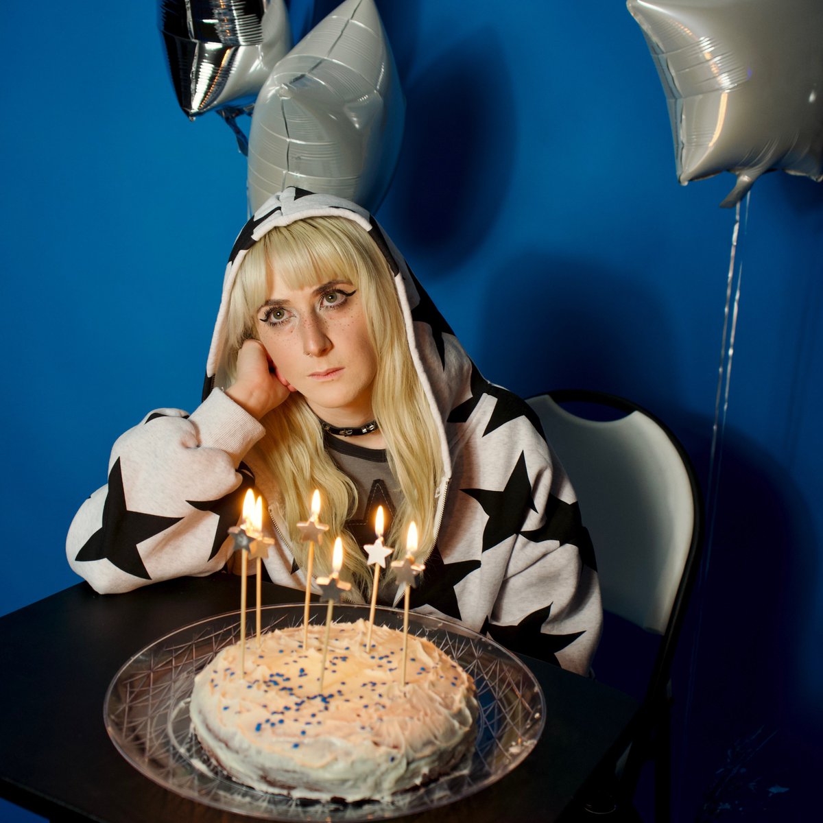 "In The Dark" is a 1 year old! 🎂 This album and Star Funeral have been so life changing. This album is a dark diary of my life, and it is so crazy to hear that it is so meaningful to people! The past year has been healing a wound. Thank you for listening and for all the love.🖤