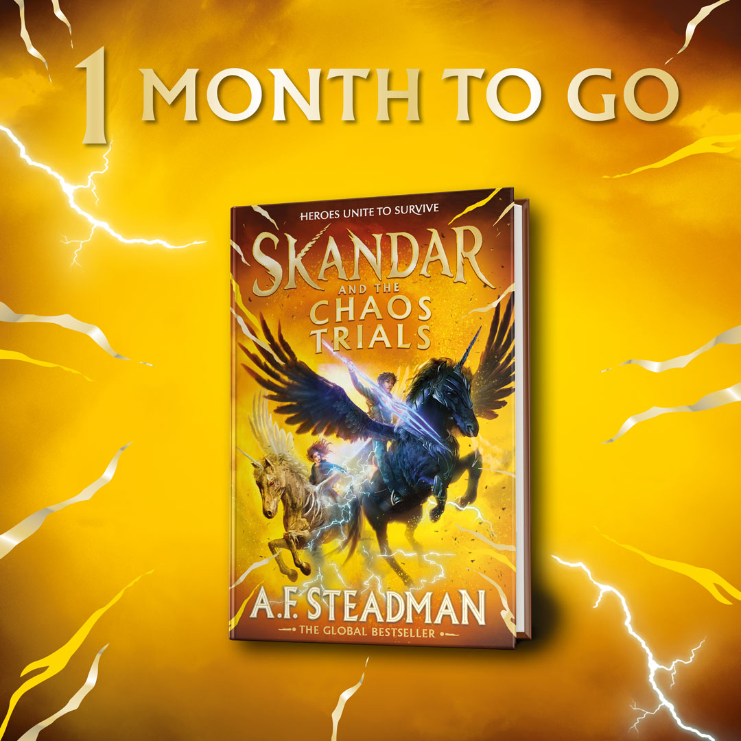 ⚡️Giveaway competition!💛 To celebrate 1 month to go until the release of Skandar the Chaos Trials (@annabelwriter), we are giving away an exclusive proof copy! Retweet to be in with a chance of winning and join the Skandar fandom🤩 UK and IRE only, competition closes 7th April…