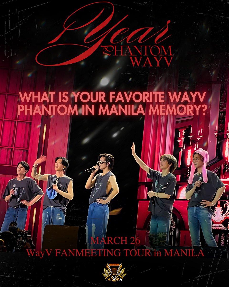 [ADMIN POST] WayV Phantom Fan Meeting in Manila Anniversary 🎉

Exactly a year ago, WayV graced us with their jaw-dropping performances that showed us how incredibly massive their talent and stage presence is. It was definitely a night that we, Filo Weishennies, would cherish. ✨…