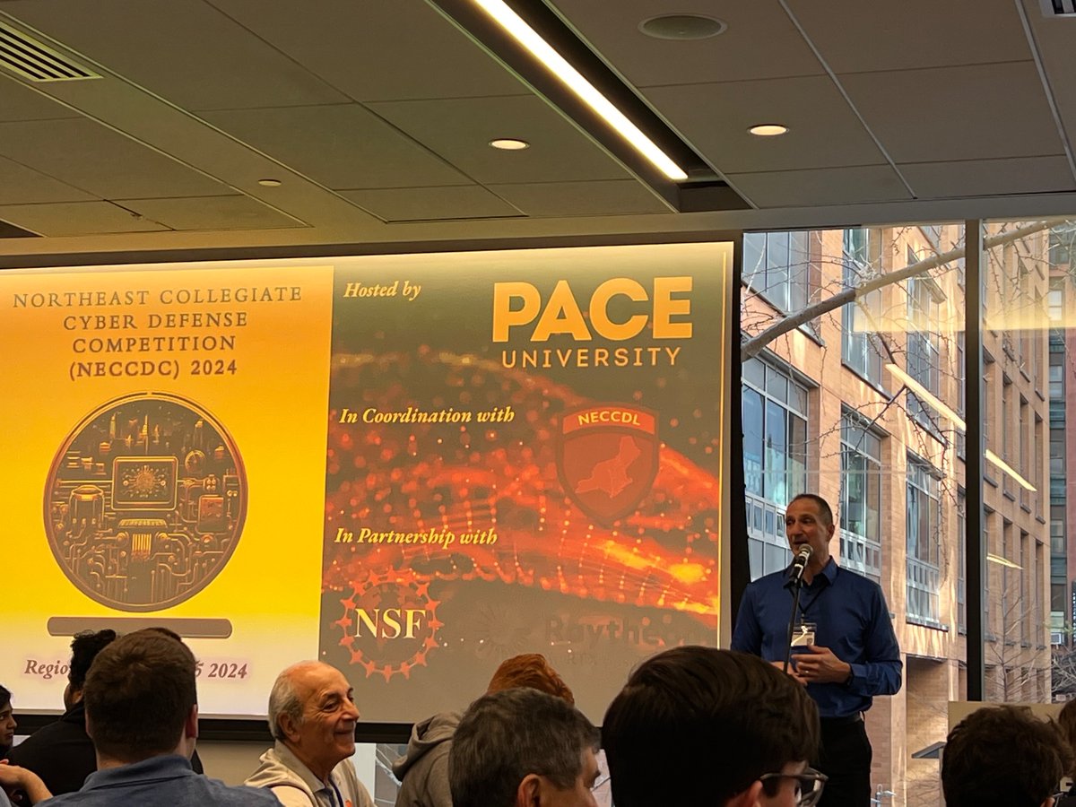 NECCDL / NECCDC (@neccdl) on Twitter photo #NECCDC 2024 Host Director & <a href="/neccdl/">NECCDL / NECCDC</a> VP Joe Acampora at Day 3 Opening - thanks to all for a great competition! #NECCDC 2024 Host Director & <a href="/neccdl/">NECCDL / NECCDC</a> VP Joe Acampora at Day 3 Opening - thanks to all for a great competition!