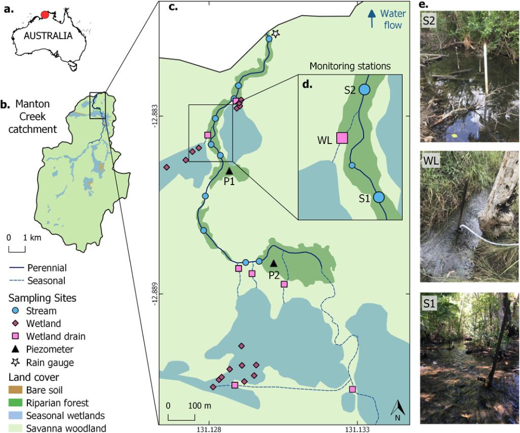 Wetlands process large amounts of carbon that can be exported laterally to streams. Solano et al. measure how much of the carbon transported by an Australian tropical stream was sourced from #wetlands in the catchment. Check out their results: lite.spr.ly/6001IS1 #AGUPubs