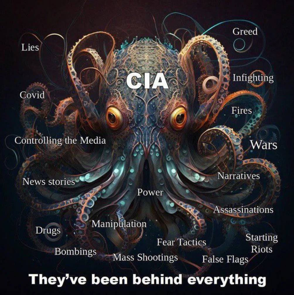 CIA has been behind everything evil.