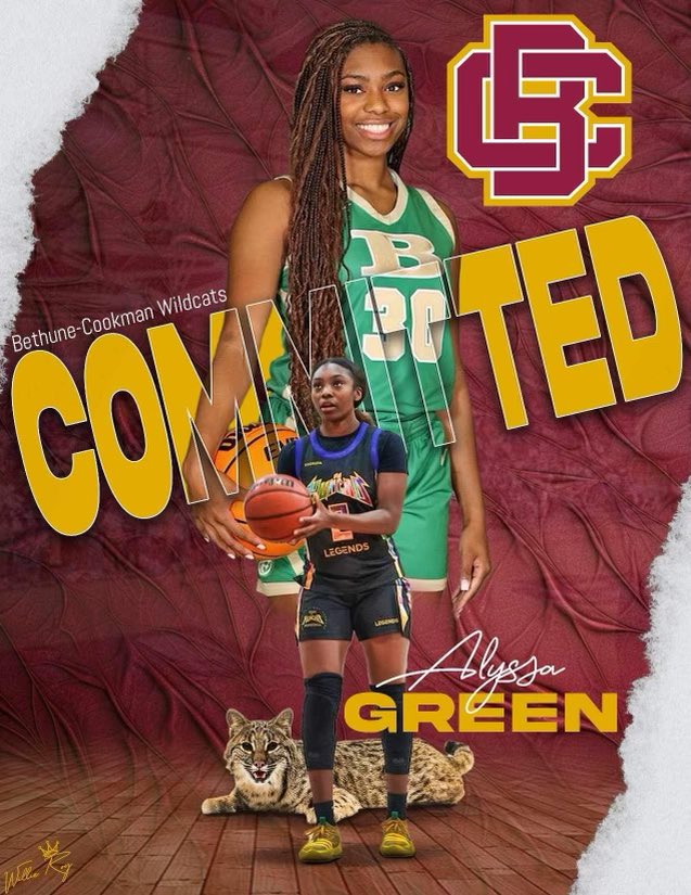 So excited to announce..I am committing to Bethune Cookman University to play division 1 basketball where I will continue my athletic and academic career #committed #hailwildcats @BCU_HC_CoachJay @BCUWBB_CoachB @BCUWBB @Buford_WBB @coach_jgray @teamhunchobball @coachtgredstorm