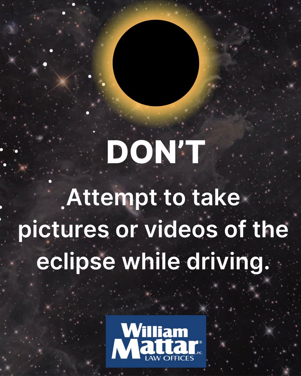 WilliamMattar's tweet image. Here are some do’s and don’ts for the solar eclipse in two weeks! #williammattar #SolarEclipse2024