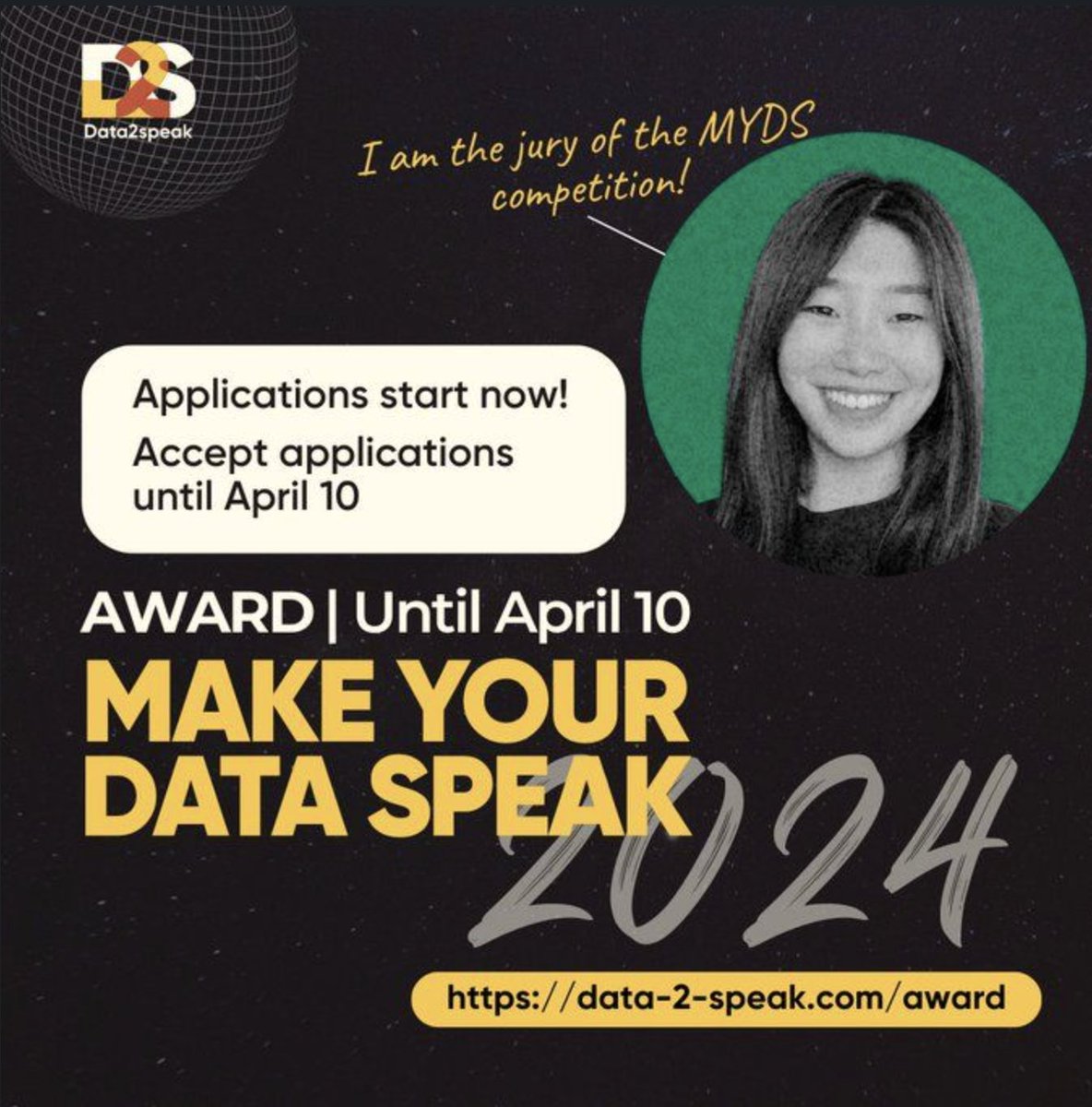 📢 MYDS DataViz Award 2024 is just around the corner! 📊 🏆

I'm a jury member of the MYDS Award this year. We are now accepting applications, and the submission period will close on April 10, 2024. 💚

data-2-speak.com/award