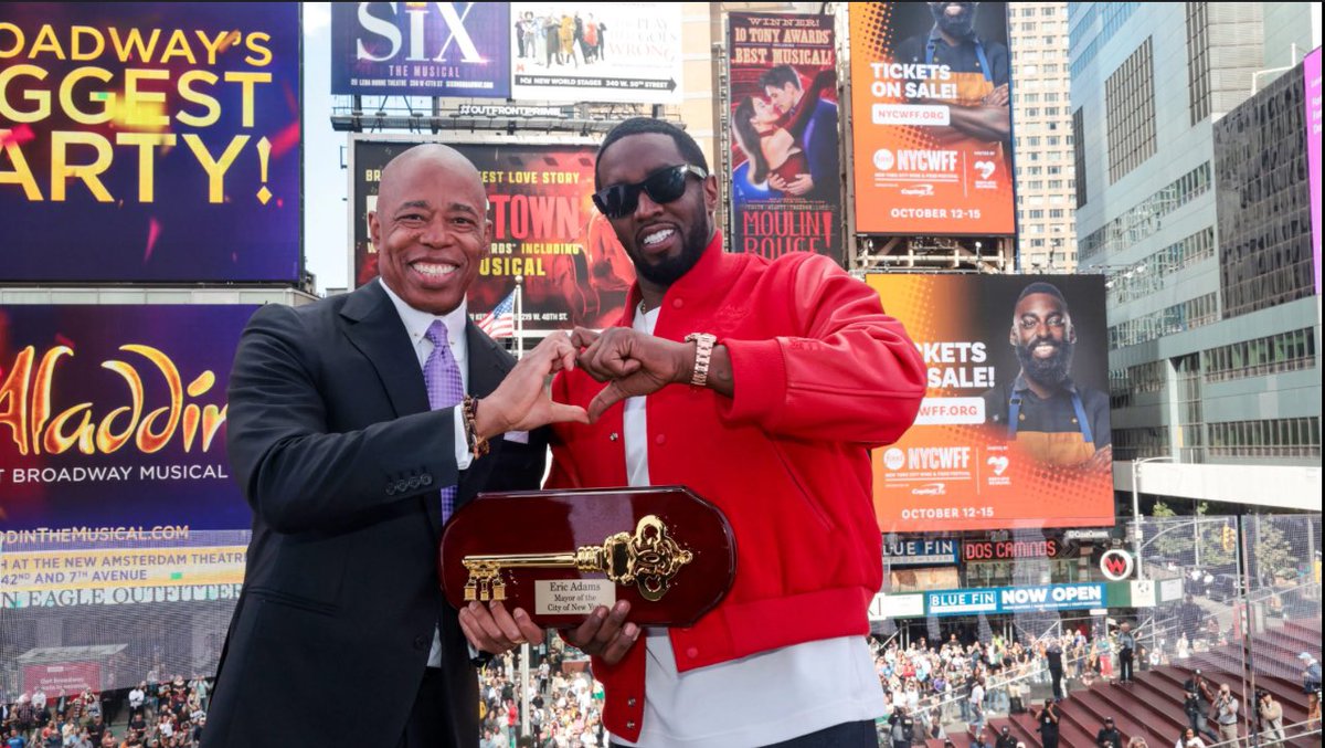 Not too long ago, @NYCMayor Eric Adams gave Puff Daddy the key to the city. Now both of these men have sexual assault lawsuits against them in New York State filed and both have had their brush with the @FBI . #WhereTheresSmokeTheresFire