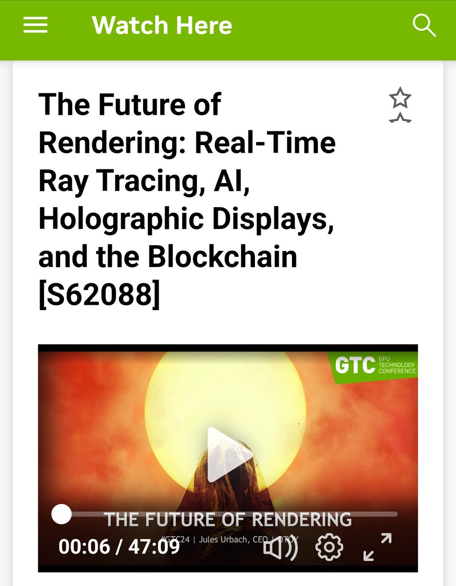 TheRealD0c's tweet image. 🚨BREAKING: $RNDR CEO @JulesUrbach's Nvidia GTC 2024 presentation is now available!

Watch here: nvda.ws/4a53oBJ