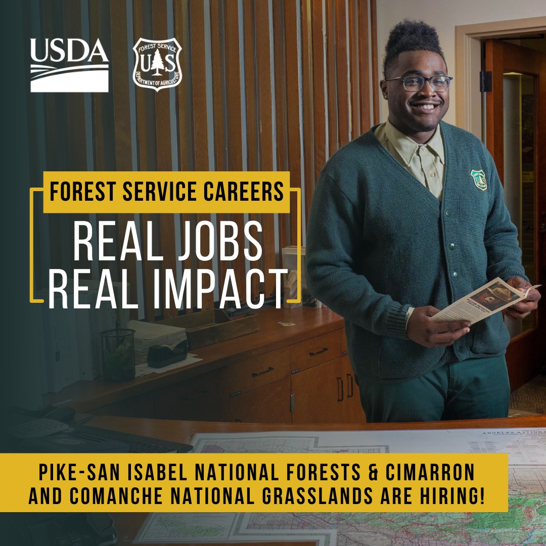We’re hiring one GS 12 Deputy District Ranger and two GS 5-8 supervisory Support Services Supervisors. Apply through Friday, 3/29, at forestservicecareers.usajobs.gov.