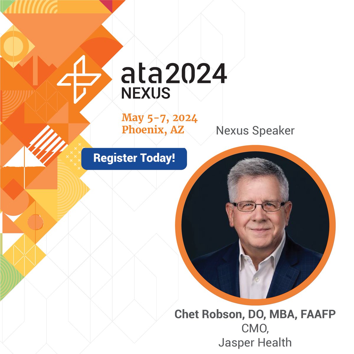 We are excited to share Jasper Chief Medical Officer, Dr. Chet Robson, will participate in the #ATANexus event, a melting pot of innovation and forward-thinking in virtual healthcare. Register using code: INVITENEXUS200 hubs.la/Q02qDTNq0