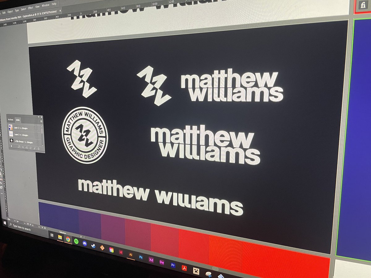 Enjoying the free time exploring my brand, here’s some progress. Enjoying the look and colours will show more soon 👊🏼