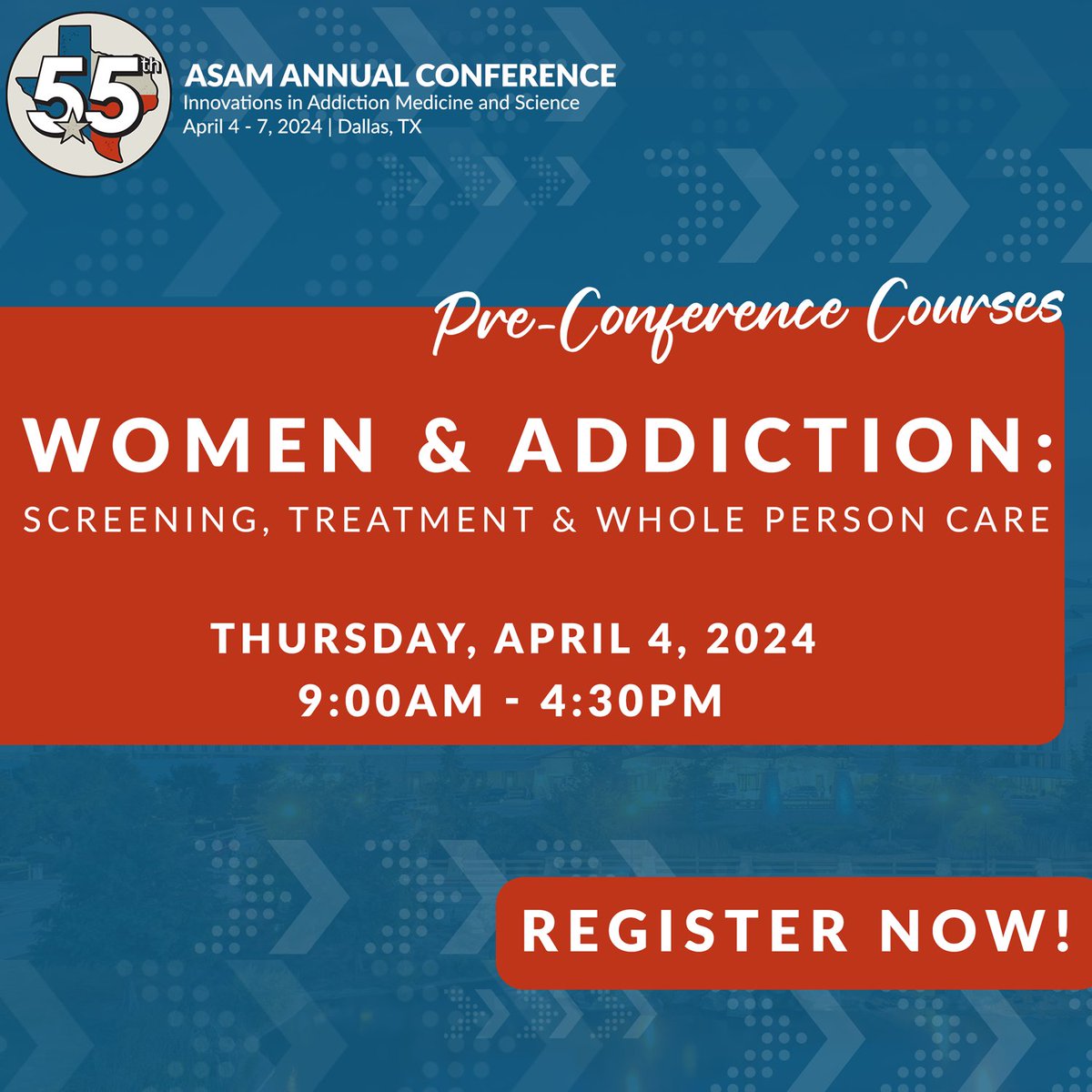 Learn more about our Pre-Conference Courses and register now >> ow.ly/YryM50R15yG

#ASAM #ASAMConference #AddictionMedicine #AddictionTreatment #ASAM2024