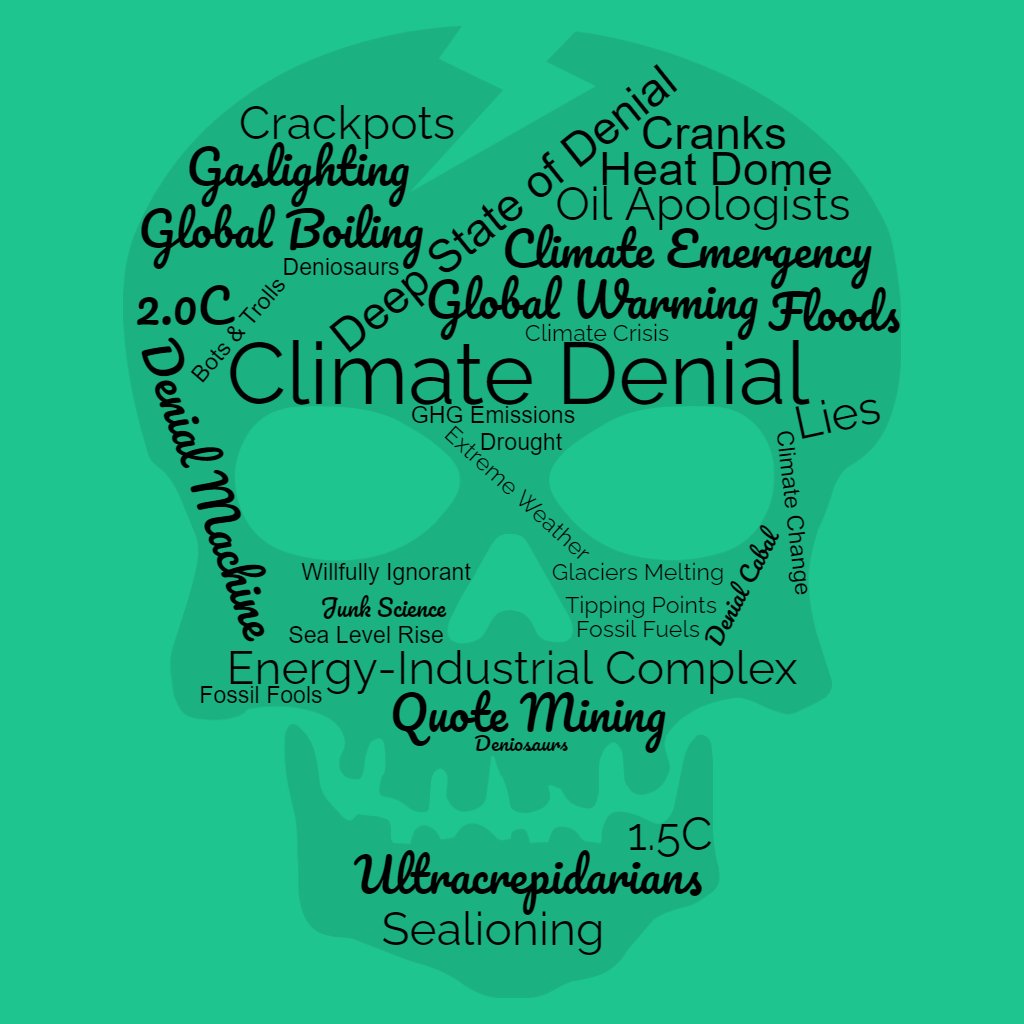 #ClimateDaily ☕️🌞 The climate-denial movement is a knowledge & science hate group. 🌏🔥 #ClimateBrawl 🔥🌏