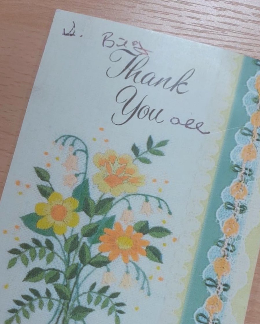 Getting great feedback makes us very happy. This lovely card and heartfelt message really brightened our day 💚