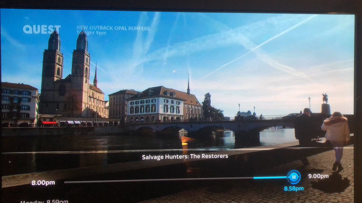 Watching Salvage hunters and they’re in Zurich Switzerland 🙄🙄😵😂😂 #chemtrails on mainstream TV 🤣🤣 #geoengineering @QuestTV 🤩👏😹