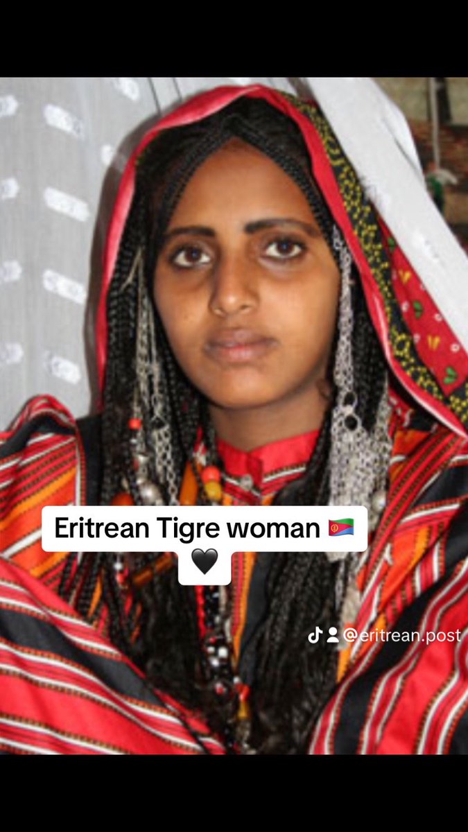 Picture of an Eritrean Tigre woman 🇪🇷🖤

#Eritrea #Eritreanwomen