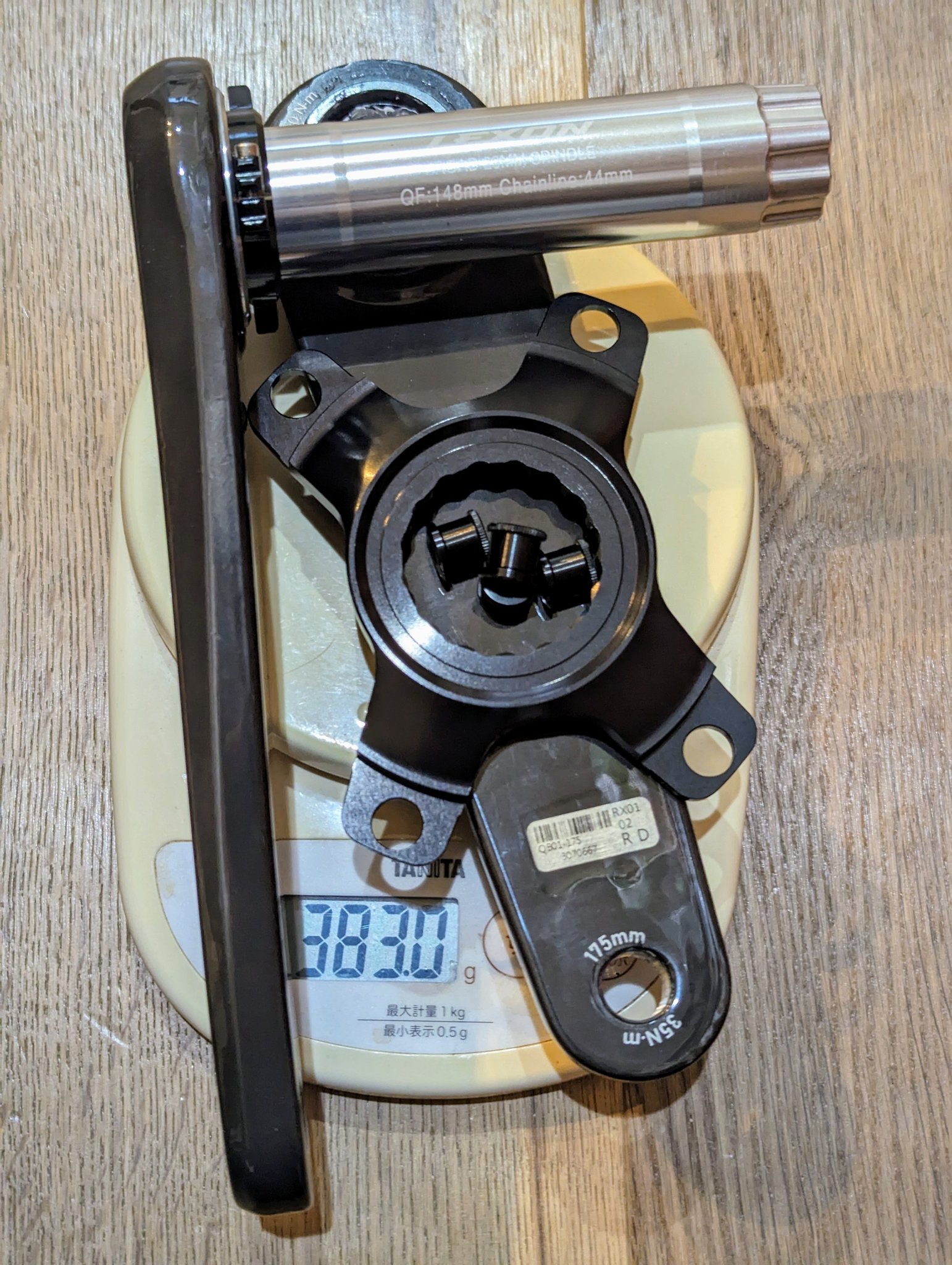 LEXON カーボンクランク 165mm 29mm スピンドル LEXON カーボン