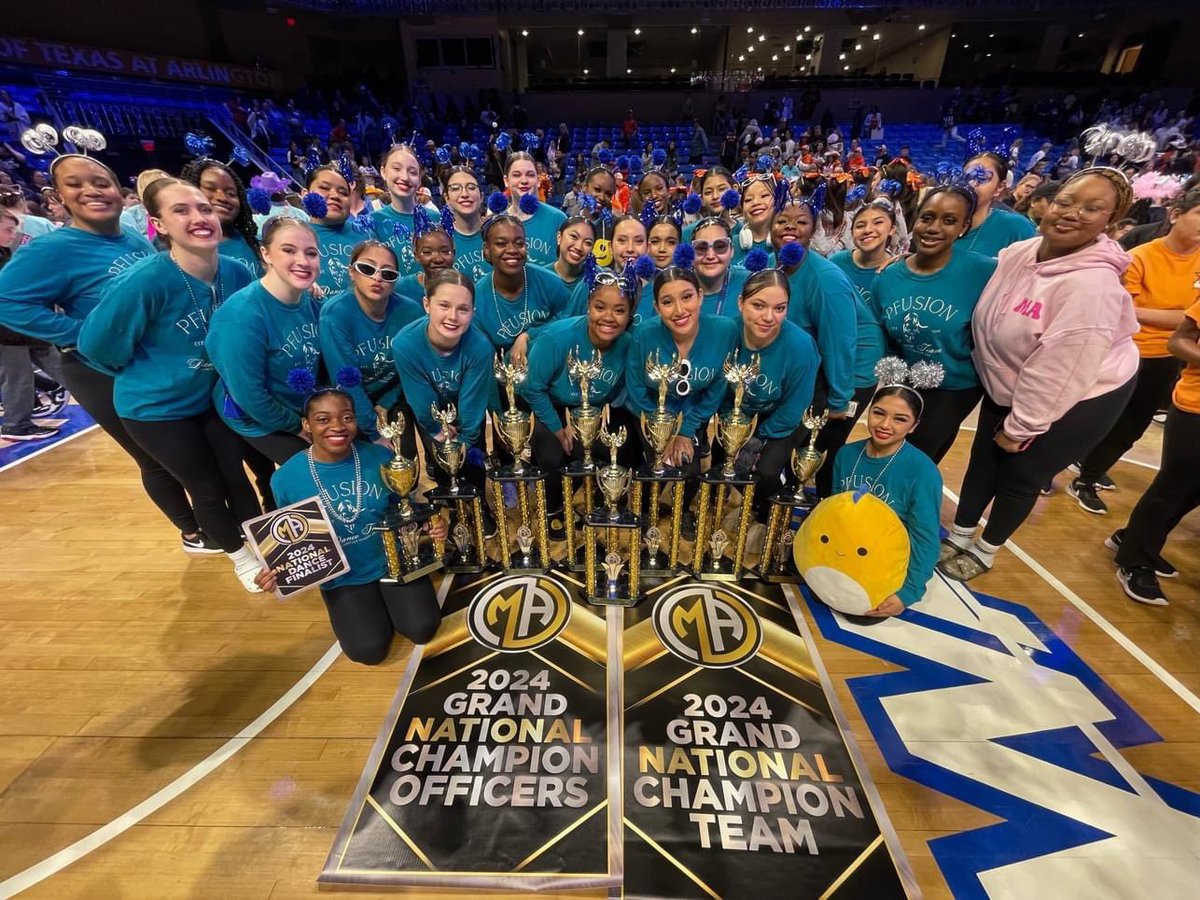 This Connally HS dance team competed in the HTEDance competition, and they earned 1st Place in Contemporary & Jazz. The Pflugerville HS dance team competed in MA Nationals, and they earned 1st Place Overall in officer & team divisions. Congrats on their national titles! 🏆